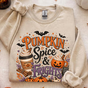 Pumpkin Spice & Frights Halloween Shirt, Spooky Haunted House Tee, Funny Halloween Gift