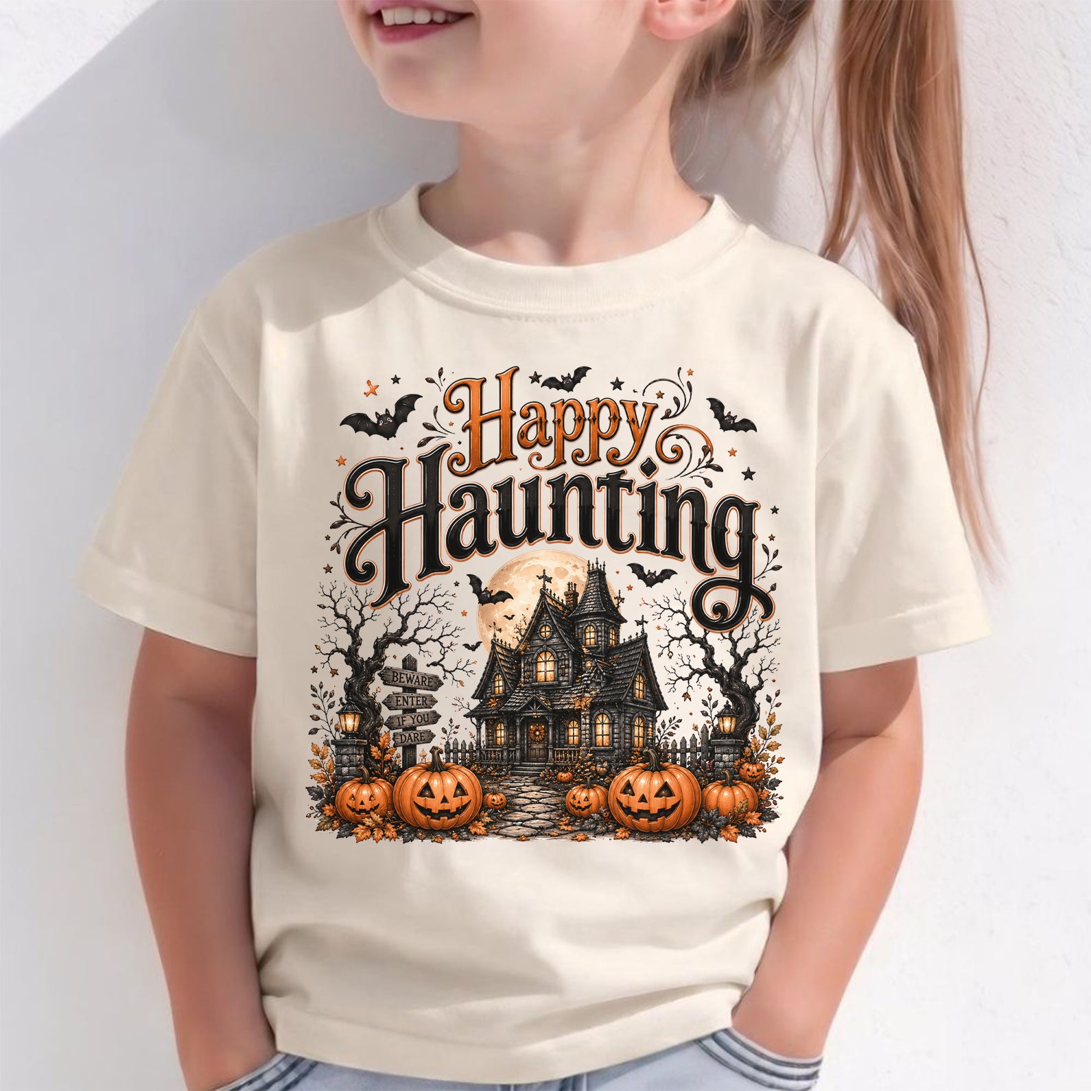 Happy Haunting House Halloween Shirt, Spooky Haunted House Tee, Funny Halloween Gift
