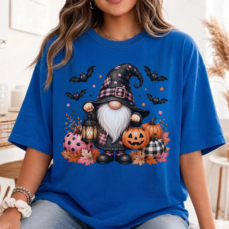 Spooky Halloween Gnome Shirt, Cute Fall Pumpkin Crewneck, Halloween Shirt
