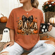 Spooky Mama Shirt, Halloween Comfort Shirt, Autumn Harvest Vintage Halloween Shirt