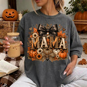 Spooky Mama Shirt, Halloween Comfort Shirt, Autumn Harvest Vintage Halloween Shirt