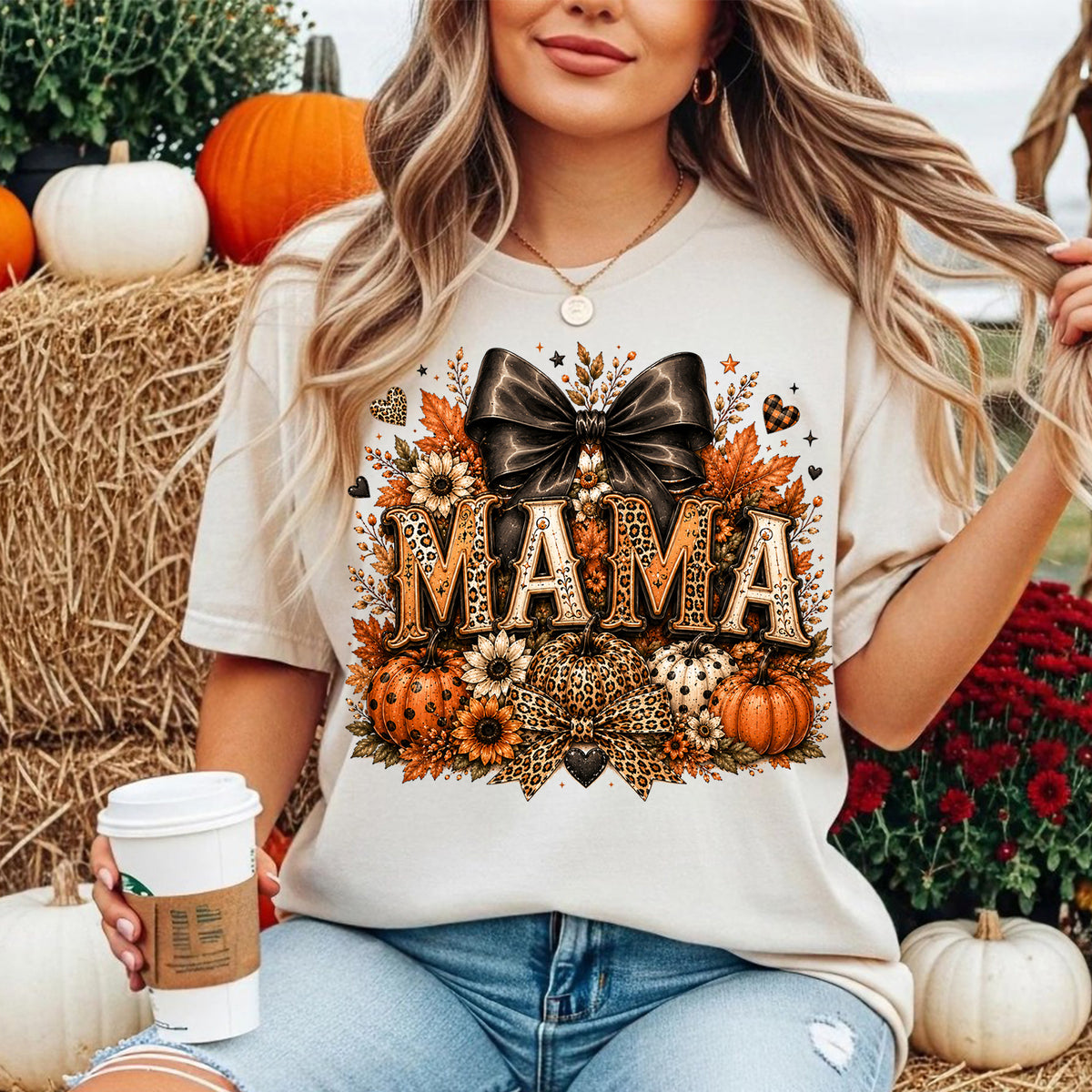 Spooky Mama Shirt, Halloween Comfort Shirt, Autumn Harvest Vintage Halloween Shirt