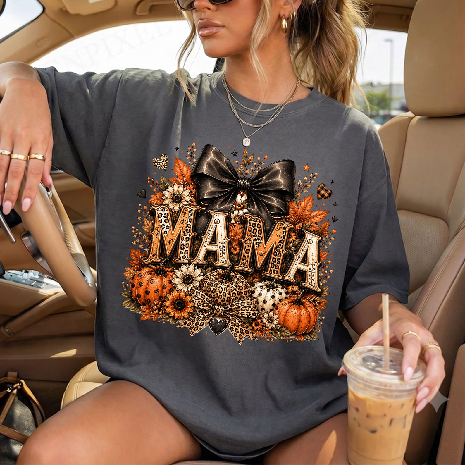 Spooky Mama Shirt, Halloween Comfort Shirt, Autumn Harvest Vintage Halloween Shirt