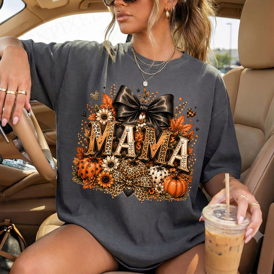 Spooky Mama Shirt, Halloween Comfort Shirt, Autumn Harvest Vintage Halloween Shirt