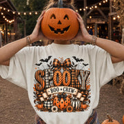 Spooky Boo Crew Shirt, Halloween Comfort Shirt, Spooky Season Gift for Her, Vintage Halloween Shirt