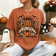 Spooky Boo Crew Shirt, Halloween Comfort Shirt, Spooky Season Gift for Her, Vintage Halloween Shirt