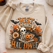 Just Waiting For Halloween Shirt, Spooky Haunted House Tee, Funny Halloween Shirt