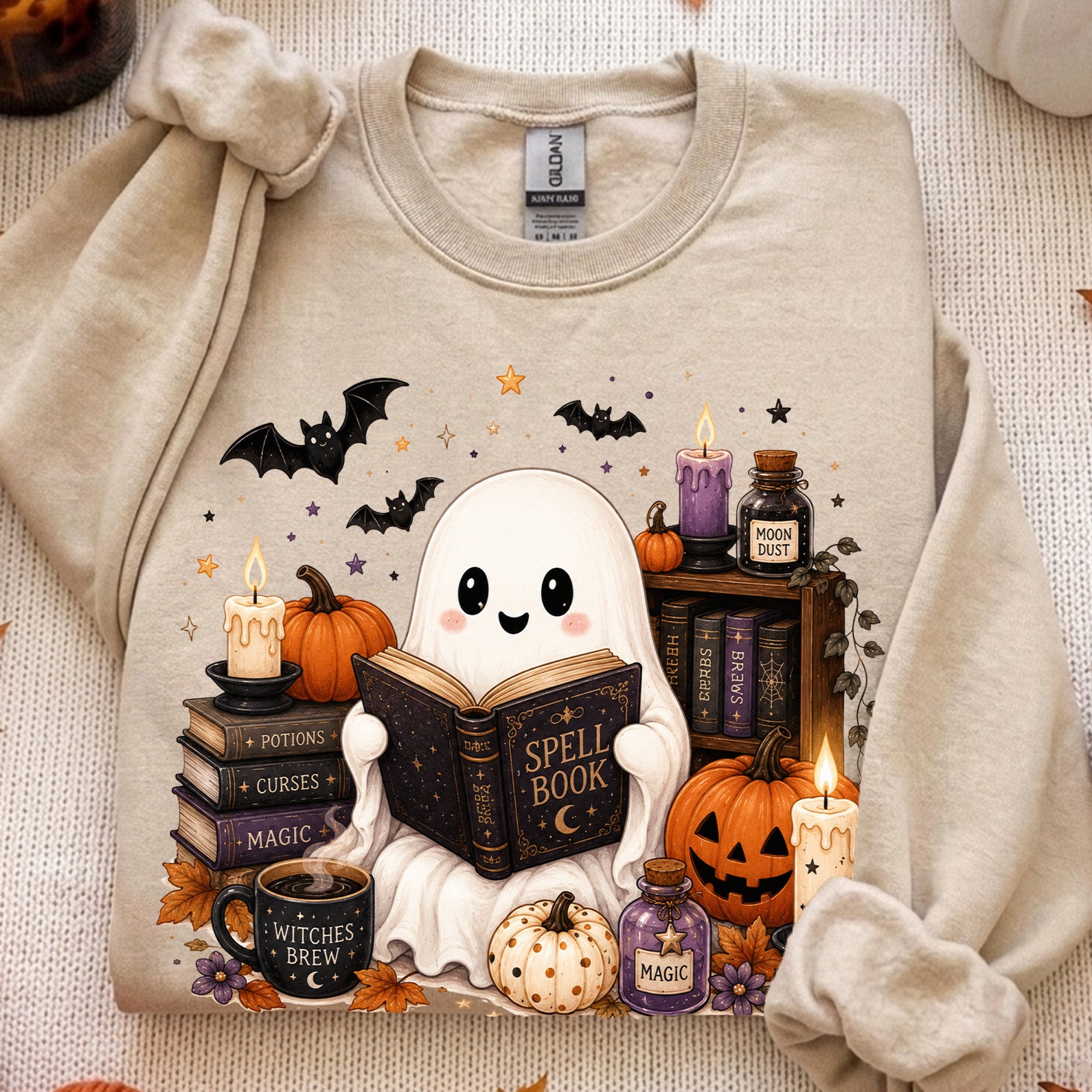 Boo Spell Book Halloween Shirt, Spooky Haunted House Tee, Halloween  Shirt For Book Lovers